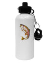 Rainbow Trout Aluminum 600ml Water Bottle-Water Bottles-TooLoud-White-Davson Sales