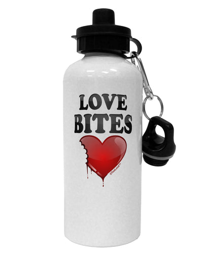 Love Bites Aluminum 600ml Water Bottle-Water Bottles-TooLoud-White-Davson Sales