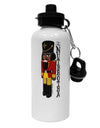 The Nutbrotha - Black Nutcracker Aluminum 600ml Water Bottle by TooLoud-TooLoud-White-Davson Sales