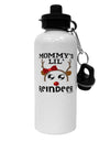 Mommy's Lil Reindeer Girl Aluminum 600ml Water Bottle-Water Bottles-TooLoud-White-Davson Sales