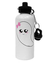 Cute Girl Ghost Halloween Aluminum 600ml Water Bottle-Water Bottles-TooLoud-White-Davson Sales