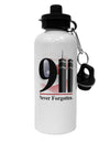 911 Never Forgotten Aluminum 600ml Water Bottle-Water Bottles-TooLoud-White-Davson Sales