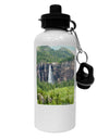 Beautiful Cliffs Nature Aluminum 600ml Water Bottle by TooLoud-Water Bottles-TooLoud-White-Davson Sales