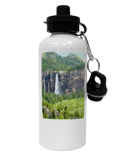 Beautiful Cliffs Nature Aluminum 600ml Water Bottle by TooLoud-Water Bottles-TooLoud-White-Davson Sales