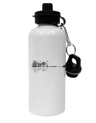 Nature's Harmony Guitar Aluminum 600ml Water Bottle by TooLoud-Travel Bottles & Containers-TooLoud-White-Davson Sales