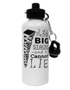 I Like Big Stacks -of books- Aluminum 600ml Water Bottle-Water Bottles-TooLoud-White-Davson Sales