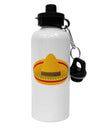 Sombrero Design Aluminum 600ml Water Bottle by TooLoud-Water Bottles-TooLoud-White-Davson Sales