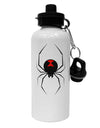 Black Widow Spider Design Aluminum 600ml Water Bottle-Water Bottles-TooLoud-White-Davson Sales