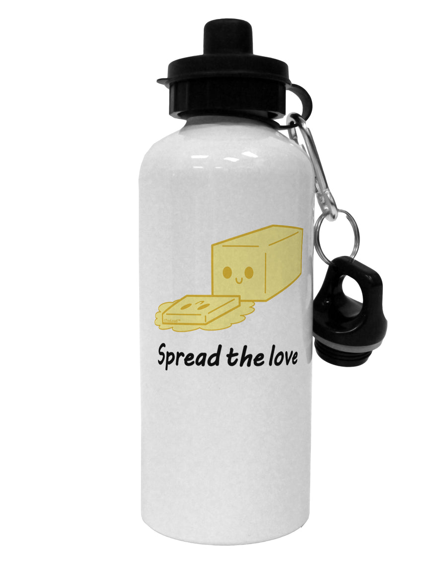 Butter - Spread the Love Aluminum 600ml Water Bottle-Water Bottles-TooLoud-White-Davson Sales