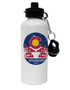 TooLoud Grunge Colorado Emblem Flag Aluminum 600ml Water Bottle-Water Bottles-TooLoud-Davson Sales