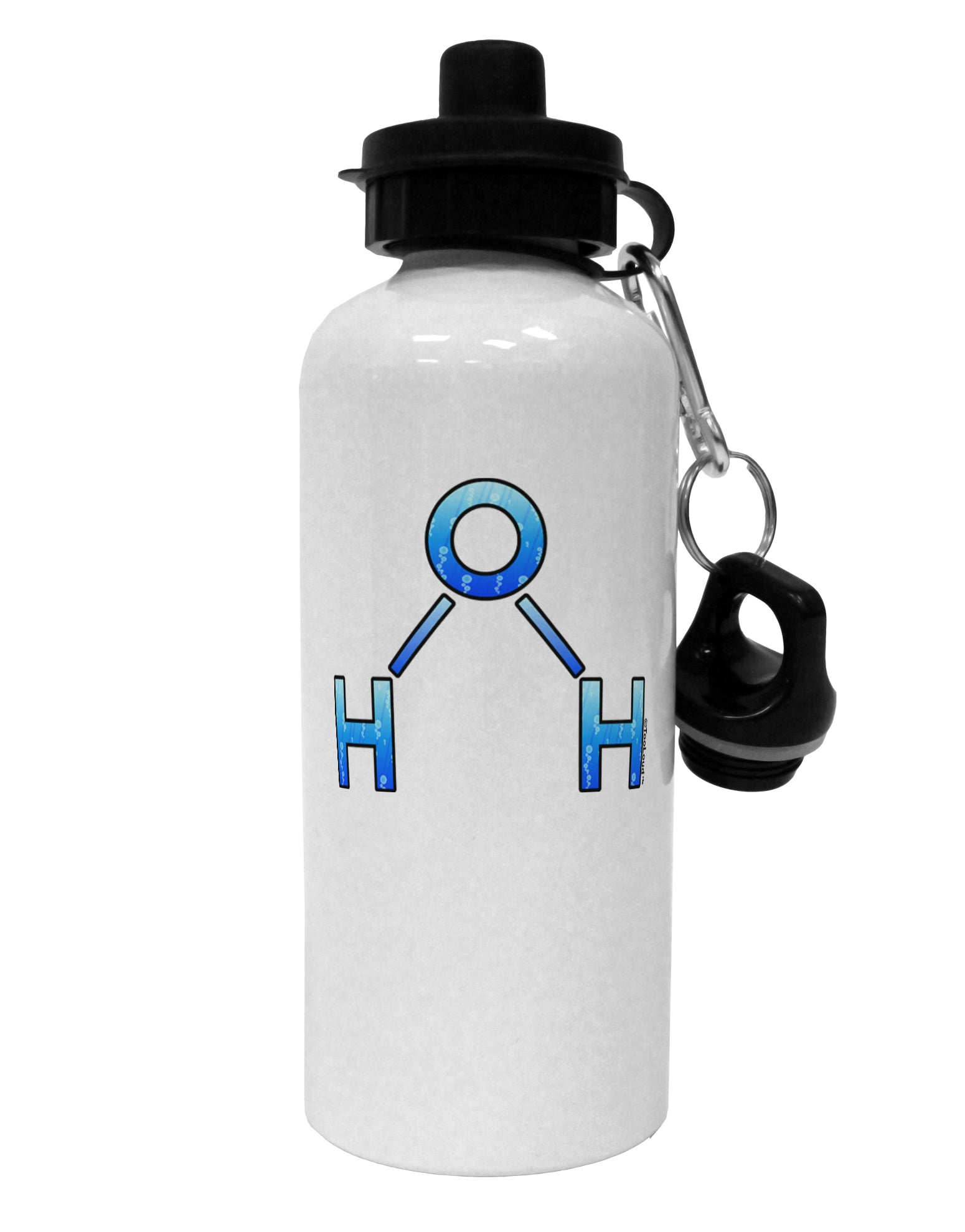 Water Molecule Aluminum 600ml Water Bottle by TooLoud-Water Bottles-TooLoud-White-Davson Sales