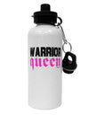 TooLoud Warrior Queen Pink Script Aluminum 600ml Water Bottle-Water Bottles-TooLoud-White-Davson Sales