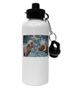 Two Bighorn Rams Aluminum 600ml Water Bottle-Water Bottles-TooLoud-White-Davson Sales