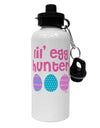 Lil' Egg Hunter - Easter - Pink Aluminum 600ml Water Bottle by TooLoud-Water Bottles-TooLoud-White-Davson Sales