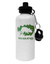 Jurassic Triceratops Design Aluminum 600ml Water Bottle by TooLoud-Water Bottles-TooLoud-White-Davson Sales