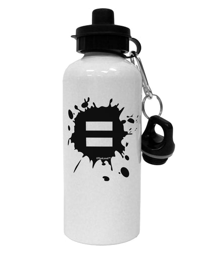 Equal Paint Splatter Aluminum 600ml Water Bottle by TooLoud-Water Bottles-TooLoud-White-Davson Sales