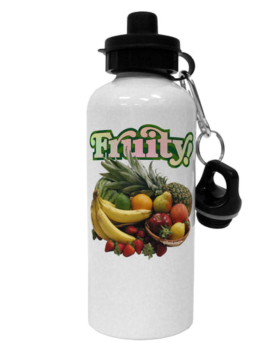 Fruity Fruit Basket Aluminum 600ml Water Bottle-Water Bottles-TooLoud-White-Davson Sales