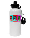 Extraterrestial Pop-art #2 Aluminum 600ml Water Bottle by TooLoud-Water Bottles-TooLoud-White-Davson Sales