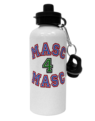 Masc 4 Masc College Stud Aluminum 600ml Water Bottle by TooLoud-Water Bottles-TooLoud-White-Davson Sales