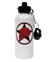 Blood Red Skull Aluminum 600ml Water Bottle by TooLoud-Water Bottles-TooLoud-White-Davson Sales