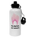 I Like Pig Butts - Funny Design Aluminum 600ml Water Bottle by TooLoud-Water Bottles-TooLoud-White-Davson Sales