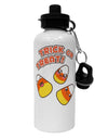 Trick or Treat Cute Candy Corn Halloween Aluminum 600ml Water Bottle-Water Bottles-TooLoud-White-Davson Sales