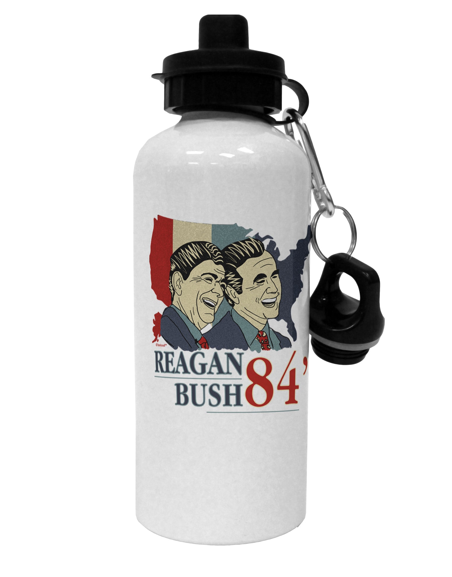 TooLoud REAGAN BUSH 84 Aluminum 600ml Water Bottle-Water Bottles-TooLoud-Davson Sales