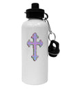 Easter Color Cross Aluminum 600ml Water Bottle-Water Bottles-TooLoud-White-Davson Sales