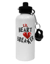 Lil Heart Breaker Aluminum 600ml Water Bottle-Water Bottles-TooLoud-White-Davson Sales