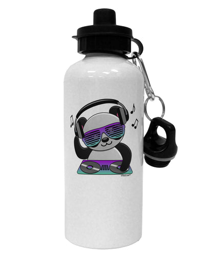 Panda DJ Aluminum 600ml Water Bottle-Water Bottles-TooLoud-White-Davson Sales