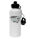 Tolerance And Acceptance Aluminum 600ml Water Bottle-Water Bottles-TooLoud-White-Davson Sales