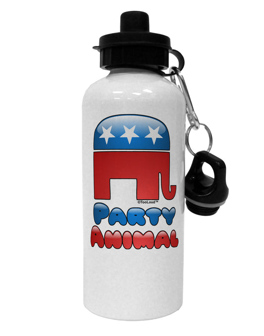 Republican Party Animal Aluminum 600ml Water Bottle-Water Bottles-TooLoud-White-Davson Sales