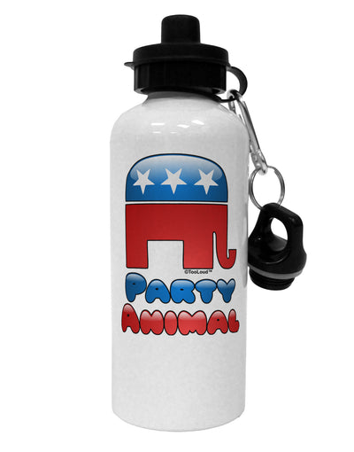 Republican Party Animal Aluminum 600ml Water Bottle-Water Bottles-TooLoud-White-Davson Sales