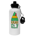 Matching Christmas Design - Elf Family - Mama Elf Aluminum 600ml Water Bottle by TooLoud-Water Bottles-TooLoud-White-Davson Sales