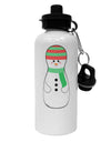 Cute Snowman Matryoshka Nesting Doll - Christmas Aluminum 600ml Water Bottle-Water Bottles-TooLoud-White-Davson Sales