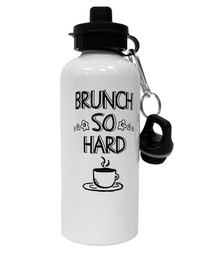 TooLoud Brunch So Hard Eggs and Coffee Aluminum 600ml Water Bottle-Water Bottles-TooLoud-Davson Sales