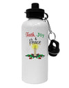 Christmas Candle with Text Aluminum 600ml Water Bottle-Water Bottles-TooLoud-White-Davson Sales