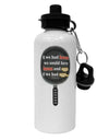 If We Had Bacon - Text Aluminum 600ml Water Bottle by TooLoud-Water Bottles-TooLoud-White-Davson Sales