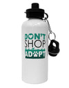 Don't Shop Adopt Aluminum 600ml Water Bottle-Water Bottles-TooLoud-White-Davson Sales