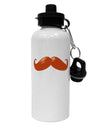 Big Redhead Mustache Aluminum 600ml Water Bottle-Water Bottles-TooLoud-White-Davson Sales