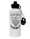 Mom of Veteran Aluminum 600ml Water Bottle-Water Bottles-TooLoud-White-Davson Sales