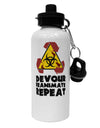 Devour Reanimate Repeat Aluminum 600ml Water Bottle by TooLoud-Water Bottles-TooLoud-White-Davson Sales