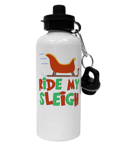 Ride My Sleigh Color Aluminum 600ml Water Bottle-Water Bottles-TooLoud-White-Davson Sales