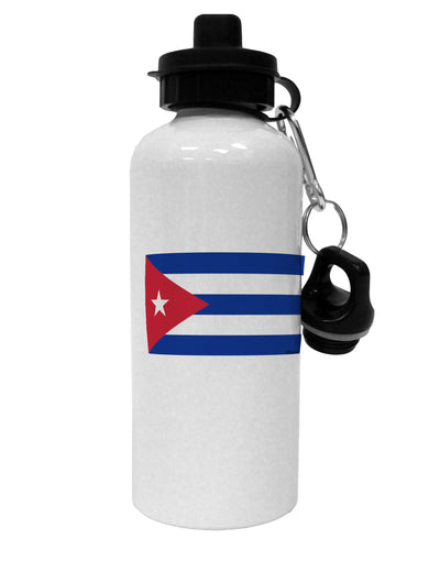 Cuba Flag Cubana Aluminum 600ml Water Bottle by TooLoud-TooLoud-White-Davson Sales