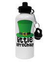 Little Leprechaun - St. Patrick's Day Aluminum 600ml Water Bottle by TooLoud-Water Bottles-TooLoud-White-Davson Sales