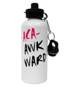 Aca-Awkward Aluminum 600ml Water Bottle-Water Bottles-TooLoud-White-Davson Sales
