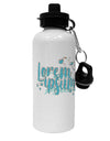 TooLoud Lorem Ipsum Aluminum 600ml Water Bottle-Water Bottles-TooLoud-Davson Sales