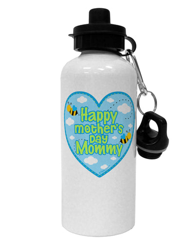 Happy Mother's Day Mommy - Blue Aluminum 600ml Water Bottle by TooLoud-Water Bottles-TooLoud-White-Davson Sales