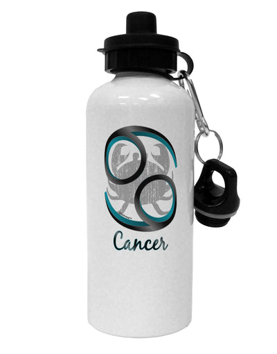 Cancer Symbol Aluminum 600ml Water Bottle-Water Bottles-TooLoud-White-Davson Sales