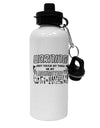 TooLoud Warning, do not touch my tools or my Daughter Aluminum 600ml Water Bottle-Water Bottles-TooLoud-Davson Sales